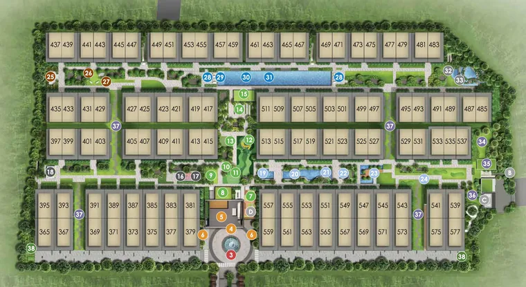 Belgravia Ace availability plan showing the remaining houses for sale