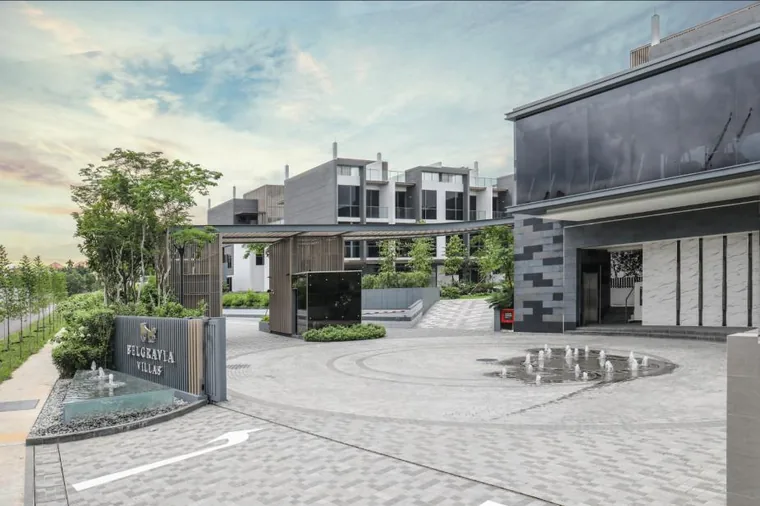 Belgravia Villas entrance, the first completed phase of the Belgravia strata landed collection