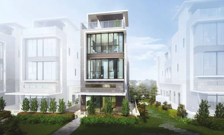 Type B semi-detached house elevation at Belgravia Ace, the largest type